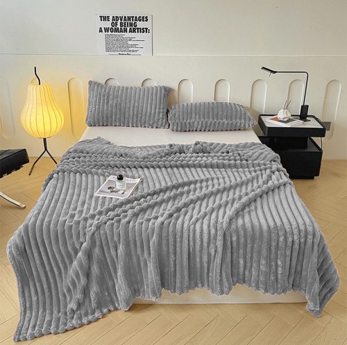 Плед фланелевый cristelle stripe premium 200x220 CST2022-01 kod3067-1