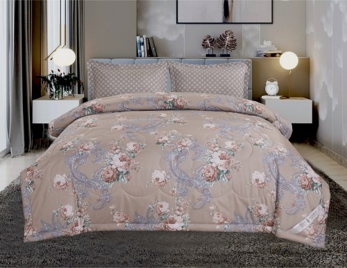 Комплект постельного белья с одеялом Касабланка (капучино), 1.5 спальный