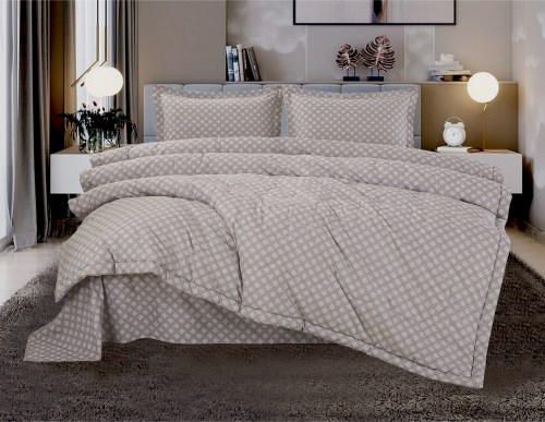 Комплект постельного белья с одеялом Касабланка (нави/серебро), евро