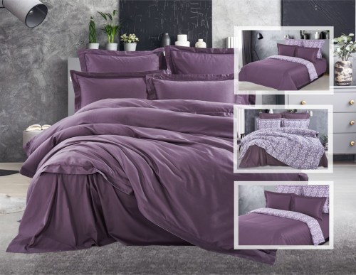 Комплект постельного белья Belkanto (пурпурный), евро Казанова