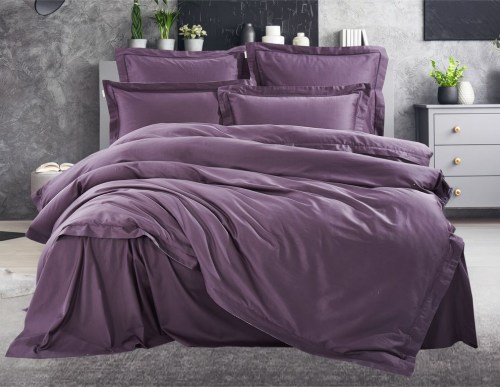 Комплект постельного белья Belkanto (пурпурный), евро
