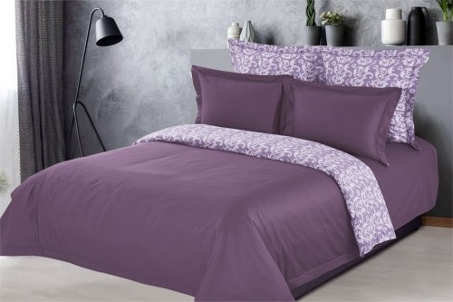 Комплект постельного белья Belkanto (пурпурный), евро