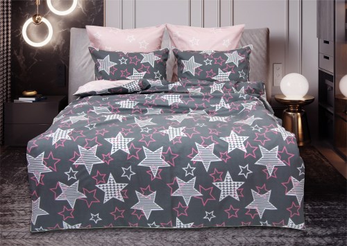 Комплект постельного белья Pink Star, 1.5 спальный Казанова