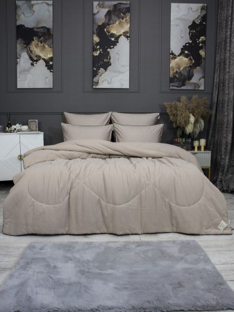 Muslin & Satin Solid color (латте) Казанова