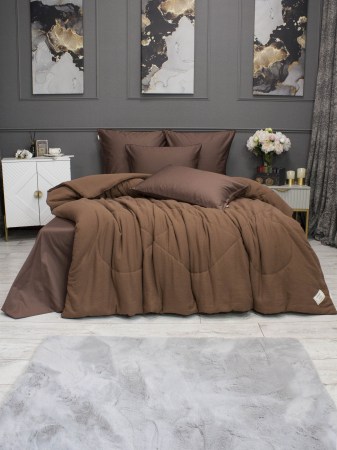 Muslin & Satin Solid color (брауни охра) Казанова