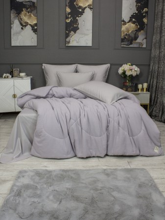 Muslin & Satin Solid color (лаванда жемчуг)