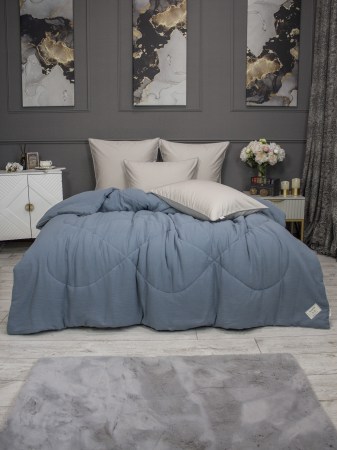 Muslin & Satin Solid color (деним бежевый) Казанова