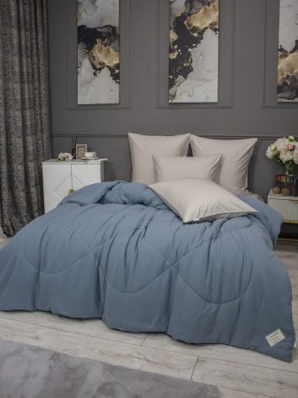 Muslin & Satin Solid color (деним бежевый)