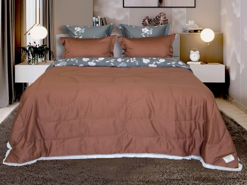 Комплект постельного белья с одеялом Шардоне (корал) Egypt Cotton, евро