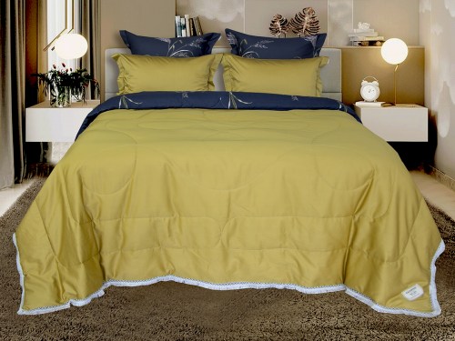 Комплект постельного белья с одеялом Клоуди (охра) Egypt Cotton, евро