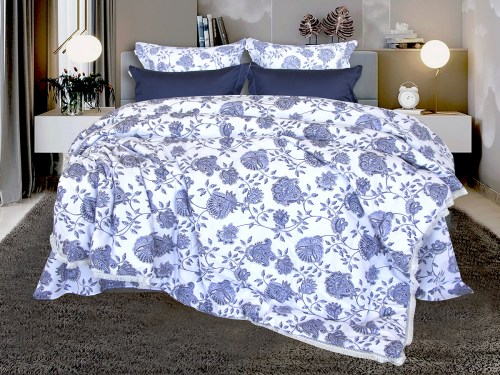 Комплект постельного белья с одеялом Сильва (индиго) Egypt Cotton, евро