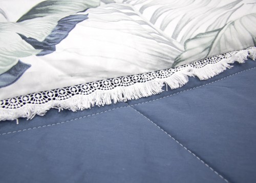 Комплект постельного белья с одеялом Гилберт (деним жемчуг) Cotton, евро