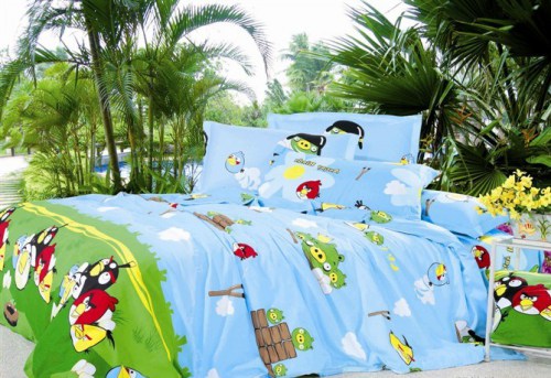 Комплекты постельного белья Angry Birds Blue 1.5 спальный (детский) Казанова