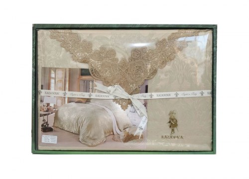 Комплекты постельного белья Donna Felice (olive-gold) Семейный