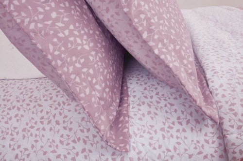 Постельные наборы Комплект постельного белья с одеялом Велия (пудра), семейный Семейный