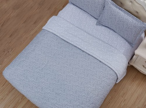 Комплект постельного белья с одеялом Велия (графит), 1.5 спальный