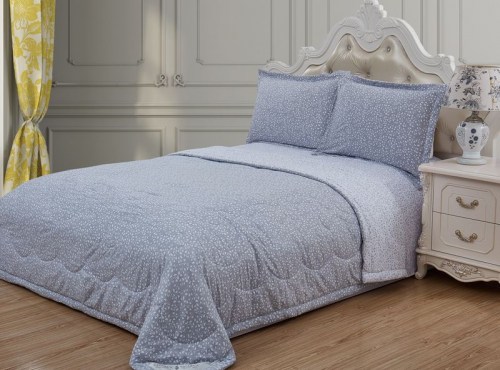 Постельные наборы Комплект постельного белья с одеялом Велия (графит), семейный Семейный