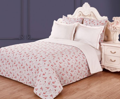 Комплекты постельного белья Розовый фламинго 1.5 спальный