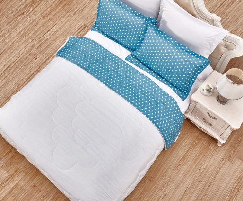 Комплект постельного белья с одеялом Преладо (мави-белый), евро